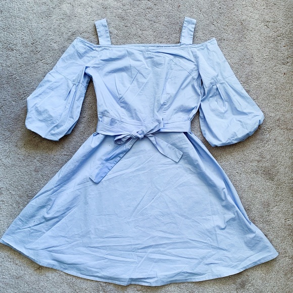 Summer Light Blue Dress Size S-M - Picture 2 of 4